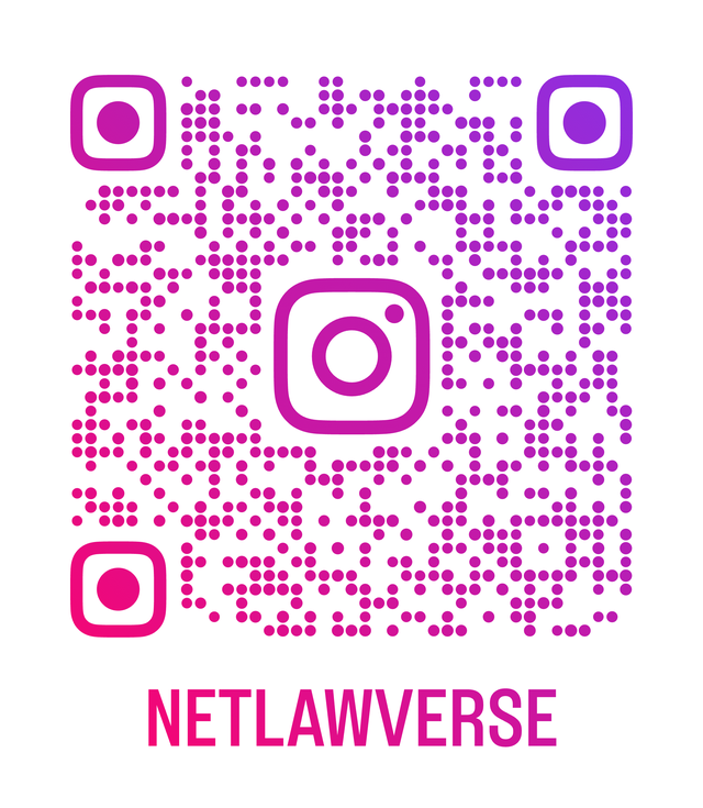 QR code for the NET Law-Verse Instagram profile, @netlawverse